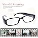 LFHMLF HD Spy Hidden Camera Glasses Nanny Cam Loop Video Recorder