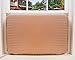 FreshAir Indoor Air Conditioner Cover – Quilted Beige Fabric Cover for Premium Home Insulation – Large Size to Fit Most - 18-20