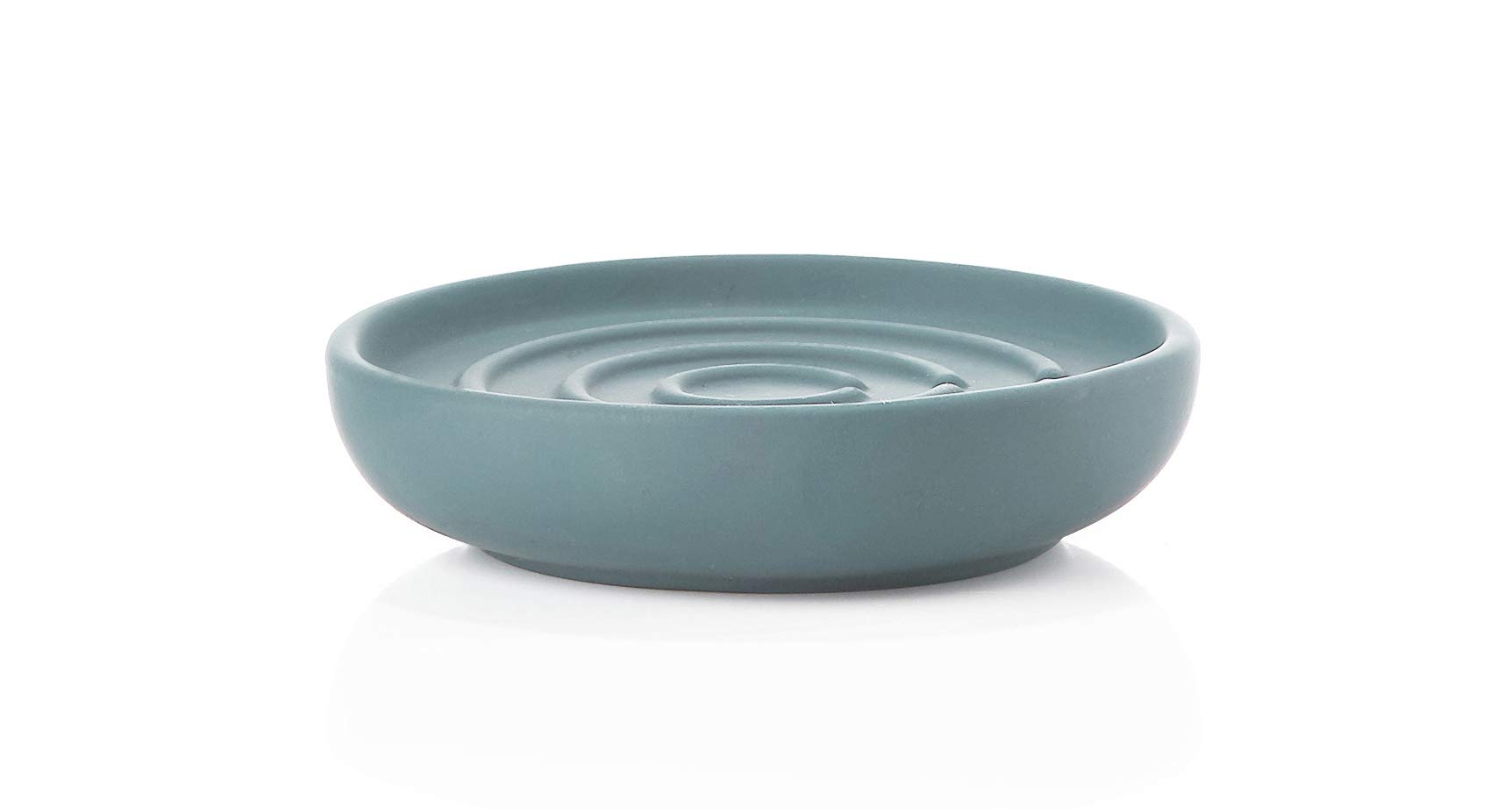 Zone Denmark 332043 Soap Tray Blue Porcelain Round Standing 110 mm 25 mm