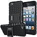 ykooe iPod Touch 7 Case, Touch 6 Case, Touch 5 Case, Heavy Duty Protective Cover Dual Layer Hybrid Shockproof Protective Case with Stand for Apple iPod Touch 5 6 7