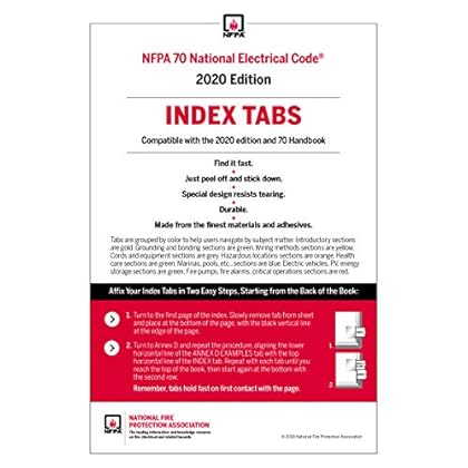 Color Coded EZ Tabs for the 2020 National Electrical Code Color Coded EZ Tabs for the 2020 National Electrical Code