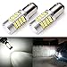 ENDPAGE 1157 2057 2357 7528 BAY15D LED Bulb 2-pack, Xenon White 6000K, Extremely Bright, 54-SMD with Projector Lens, 10-30V, Work as Back Up Reverse Lights, Brake Tail Lights, Turn Signal Blinkers