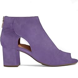 MOOMMO Women Open Toe Booties Sandals Heel Lilac