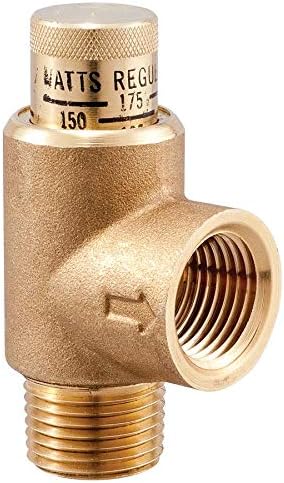 Watts 0121626 LF530C 3/4 3/4 Inch Lead Free Brass Calibrated Pressure Relief Valve, Adjustable Pressure Range 100-300 psi