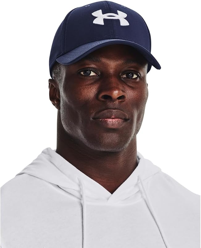 Herren UA Blitzing Low Stretch Fit Cap Blau M-L
