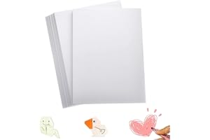 SHINOK 120 Sheets Construction Paper 12” x 17” Arts Paper for Kids White Craft Paper for Drawing, Coloring, Creating, School Art Project Supplies, Standard Weight