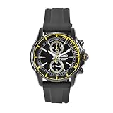 Seiko Men's SNN249 Arctura Black Rubber Strap Chronograph Dial Watch