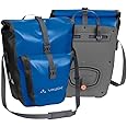 VAUDE Aqua Plus - Rear Pannier Bike Bag - Set of 2 - PVC-Free Tarpaulin Bike Panniers - Waterproof Pannier Bags with Front Pocket and 51 Litre Total Storage Volume
