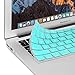 GMYLE Comfortable Touch Ultra Thin Soft Protector Keyboard Cover Compatible for MacBook Air 13 inch (A1369/A1466), Old Version Pro 13 inch (A1278/A1425/A1502), Old Pro 15 inch (A1398) - Turquoise Blue
