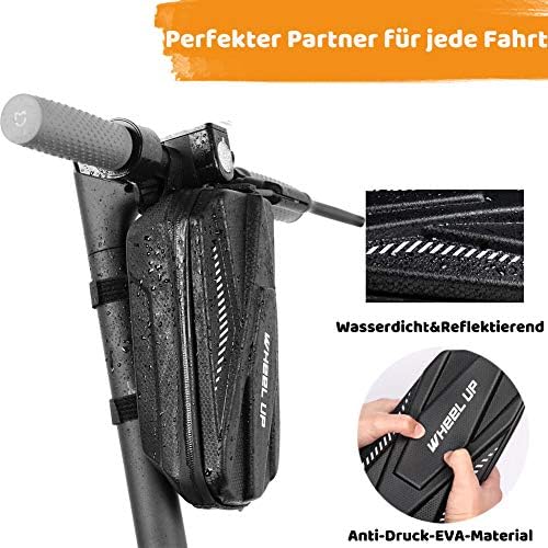 Vihir E Scooter Sac de guidon étanche pour trottinette électrique Eva avec capacité de 2L/3L Idéal pour scooter/scooter/E-Balance Accessoire pour Xiaomi M365 pro Segway Ninebot