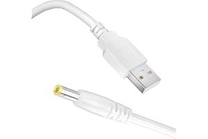 RGEEK PSP Charger Cable, PSP Portable Charger Cord Charger PSP Compatible with PSP1000 2000 3000 Series, White (4FT)