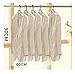 MacTop 50pcs Plastic Transparent Dust Garment Suit Cover Storage Organizer Bags Dustproof Storage Protector Wardrobe Hanging Clothing(60*90cm)