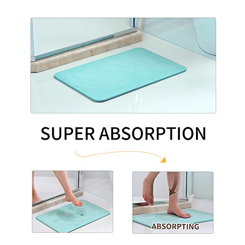 Marbrasse Bath Mat, Absorbent Diatomaceous Earth, Japanese Design