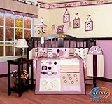 GEENNY Boutique Crib Bedding Set, Baby Girl Artist, 13 Piece