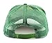 NYFASHION101 Blank Mesh Adjustable Snapback Cotton 6-Panel Trucker Hat Cap, Kelly Green/White