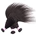 Odir Kinky Straight Bundles 12 14 16 Inch Human Hair Unprocessed 9A Brazilian Yaki Straight Virgin Hair 3 Bundles Kinky Straight Remy Hair Extensions 300g Natural Color