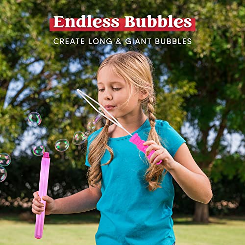 JOYIN 12 Pack 15’’ Large Bubble Wands Toy, Value Pack Summer Toy Bulk