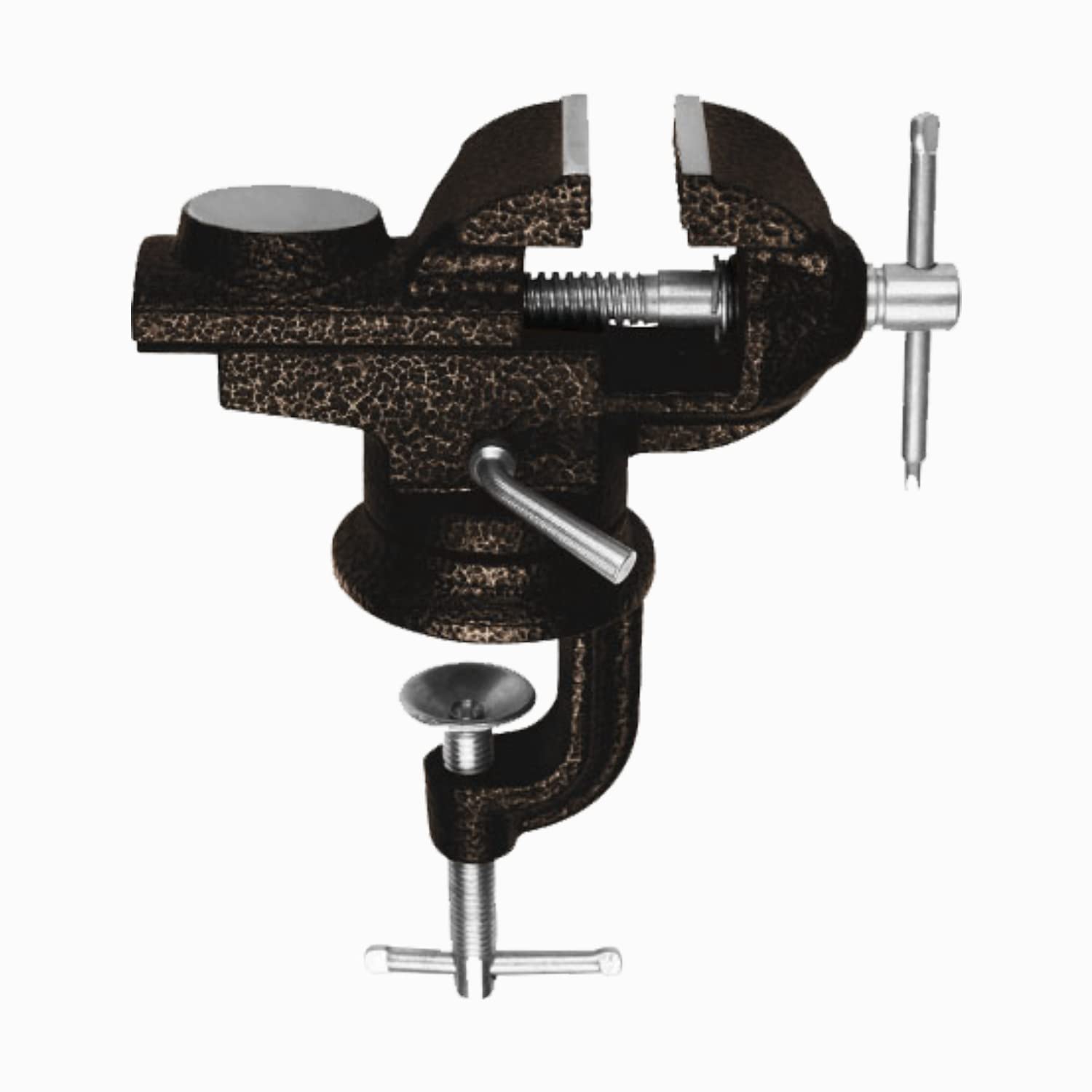 ebuyerfix wokin 50mm Mini Baby Bench Vise, Bench Vise for Woodworking, Cutting Conduit, Drilling, Metalworking, Black