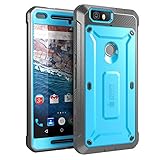 Nexus 6P Case, SUPCASE [Heavy Duty] Belt Clip Holster Case for Google Nexus 6P (2015 Release) [Unicorn Beetle PRO Series] Full-body Rugged Hybrid Protective Cover with Screen Protector (Blue/Black)