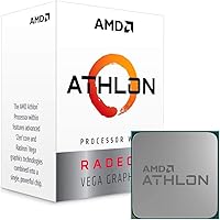 AMD YD200GC6FBBOX Athlon 200GE 2-Core 4-Thread AM4 Socket Desktop Processor with Radeon Vega Graphics