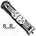 Rogue River Tactical Punisher Glass Breaker Spring Assisted Knife Black Special Forces Skull