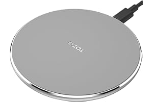 TOZO W1 Wireless Charger, 10W Qi-Certified Charging Pad with Aviation Aluminum Computer Numerical Control Technology Compatib