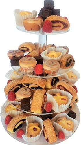 Cupcake Stand - 4 Tier - Beautiful Dessert Tower and Clear Acrylic Party Cake Tower!
