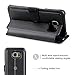 PEADOO Galaxy S7 Edge Case, TANNC Flip Leather Wallet Phone Case [Layered Dandy] - [Card Slot][Flip][Wallet] -Case for Samsung Galaxy S7 Edge Devices -Black