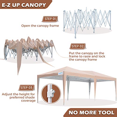 Quictent Privacy 10x20 Canopy with Sidewalls, Ez up Canopy Instant Tent