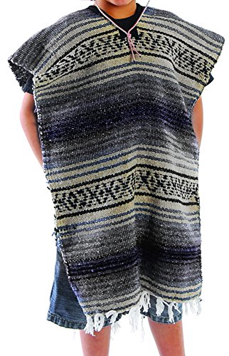 Child Size Traditional Poncho - No Sombrero,COLORS MAY VARY