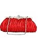 kingluck Silk Cocktail Evening Handbags/Clutches in Gorgeous Silk (red)