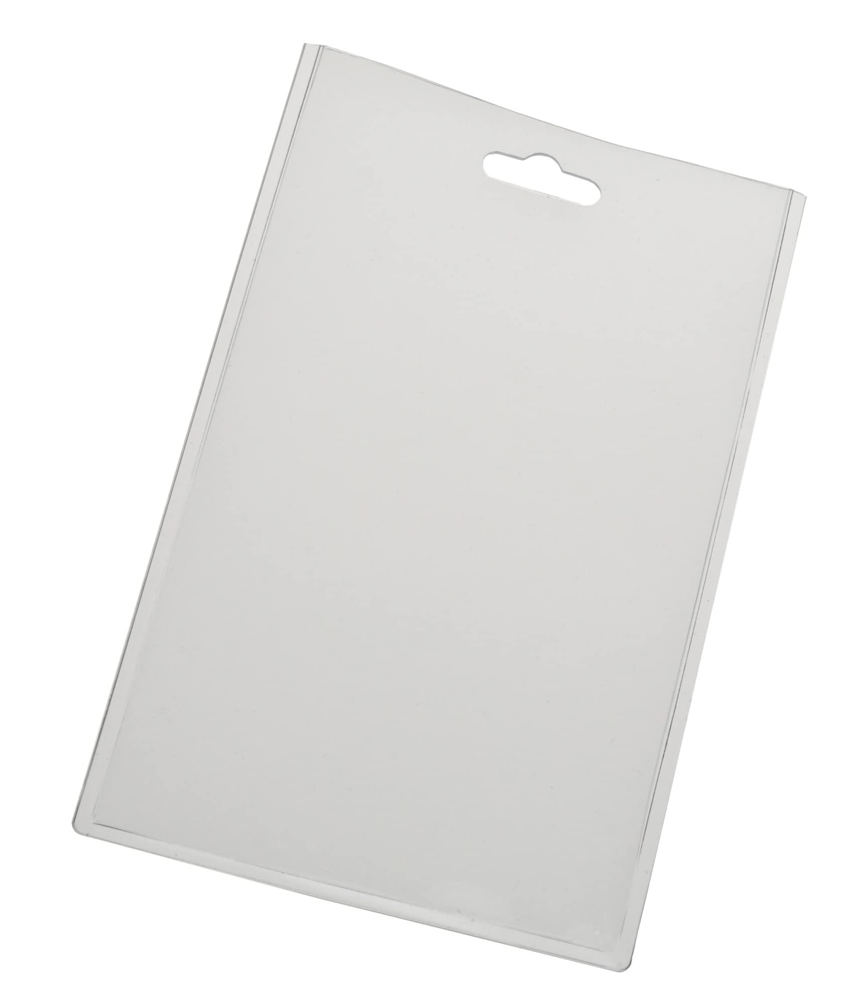 EUROPEL ID Holder Badges & Blank Card Insert Sheets, Closed, Transparent (Pack of 24) | Vertical ID Card Holder for School, Colleges, Offices & Corporate Event | 60 x 90 mm, 121292