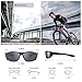 Cool Change CoolChange Polarized Sports Sunglasses TR90 Unbreakable Frame Sport Driving Fishing Bike Glasses for Men Women, Black, Medium