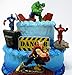AVENGERS Deluxe Super Hero Birthday Cake Topper Set Featuring Avenger Figures and Decorative Themed Accessories
