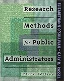 Research Methods for Public Administrators, Berner, Maureen, 0801318505