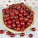 GOOTRADES Artificial Lifelike Simulation Red Cherries Fake Fruit for Party Decoration (Pack of 50)