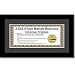 CreativePF [5.5x10.5bk-b] Business License Frame with Matting, Self Standing Easel and Wall Hanger for More Versatility