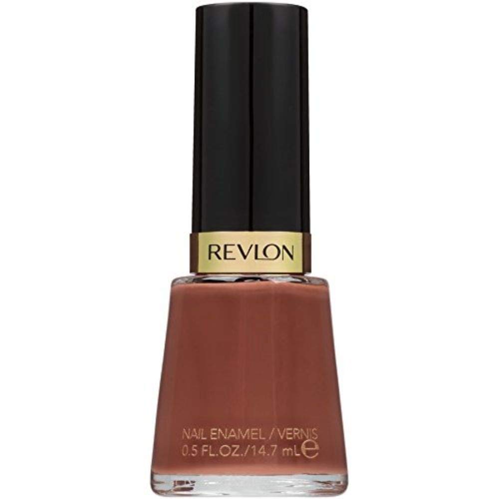 Revlon Nail Enamel, Chip Resistant Nail Polish, Glossy Shine Finish, in Nude/Brown, 165 Romantique, 0.5 oz : Beauty