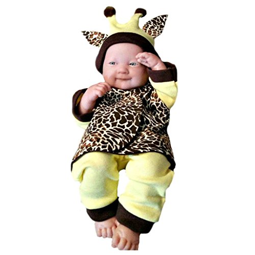 Jacqui's Unisex Baby Giraffe Costume Clothing 4 Piece Set