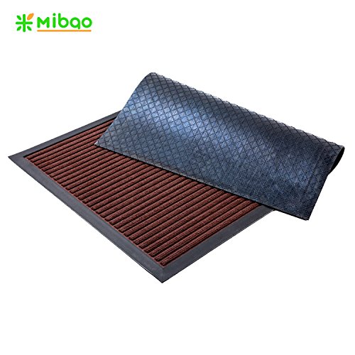 image for Mibao Low Profile Shoe Scraper Doormat Indoor Outdoor Floor Mat Entran
