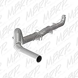 MBRP S60200PLM Aluminum Down Pipe Back, Single Side (No Muffler) for Chevy/GMC Diesel