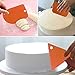 3 Angled Cake Spatula & 6 Pieces Cake Scraper Smoother, DaKuan 3 Sizes of Stainless Steel Cake Icing Spatulas with wooden handle (9.5
