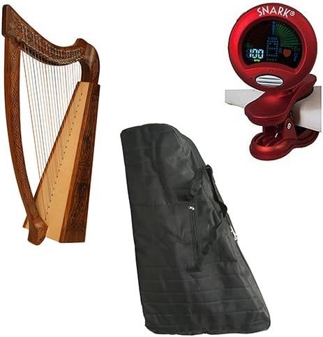 Roosebeck Heather Harp 22-String Knotwork Deluxe Package w/Gig Bag, and Tuner