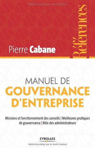 Manuel de gouvernance d'entreprise