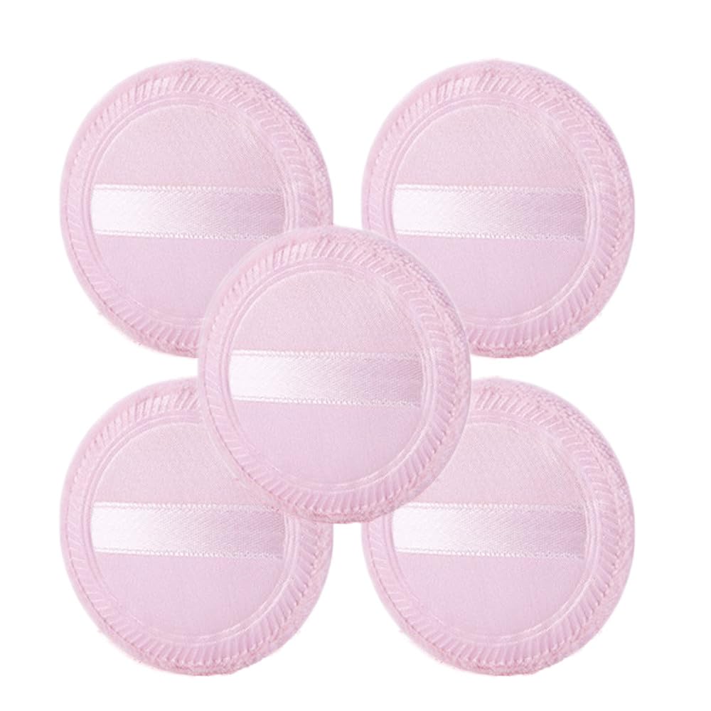 Zopseet 5 Pcs Makeup Powder Puff Washable Cotton Powder Puff Round Powder Puff for Loose Powder Mineral Powder Body Powder Powder Foundation