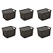 Sterilite 12736P06 Tall Weave Basket, Espresso, 6-Pack primary