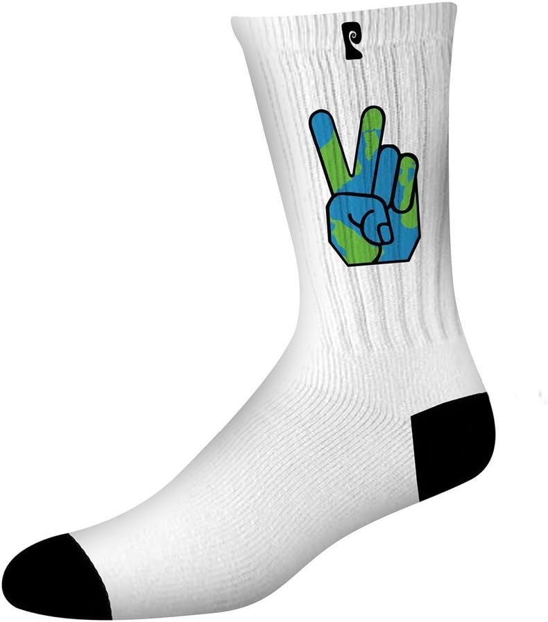 Psockadelic Socks Peace Psock World US Size 9-12