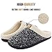 ULTRAIDEAS Mens Slip On Slippers, Sherpa Lined House Shoes with Memory Foam for Indoor Outdoor, Machine Washable (Meteorite Grey, Size 11-12)