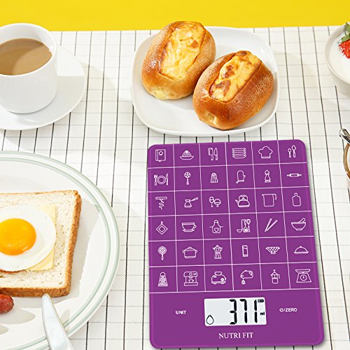 image for Digital Kitchen Scale,Multifunction Food Scale with USB Rechargeable,K