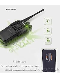 Baofeng Radio Handie Walkie Talkies Bf-888s Radio bidireccional de largo alcance con auricular Micrófono UHF 5W Radio Reachargeble Radio 2 vías con auriculares de antena Micrófono Jamón Transceptor (paquete de 8)